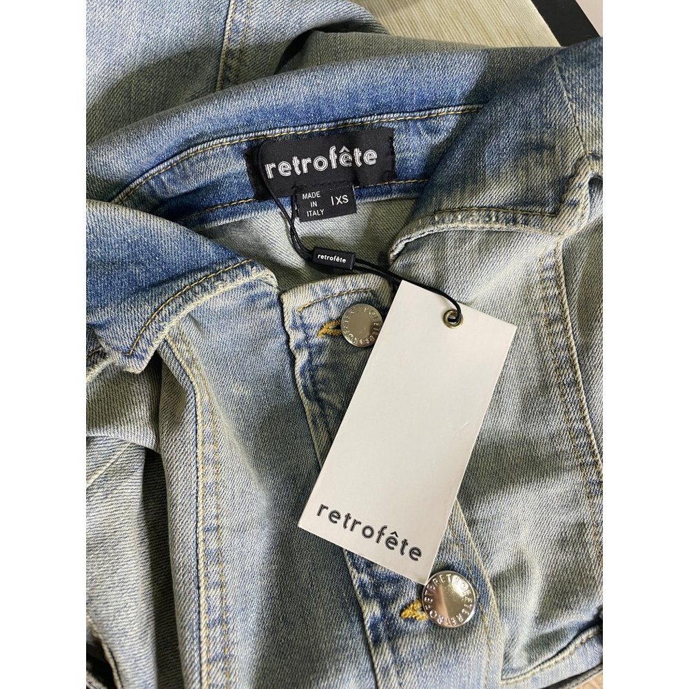 Retrofete Fallon Dress Porcelain Blue Women's Size XS - Picture 8 of 13